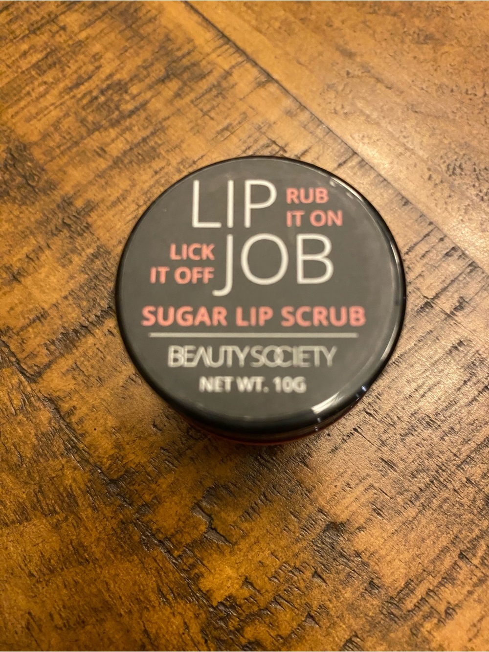 Beauty Society Lip Job Sugar Lip Scrub — Black & Pink
